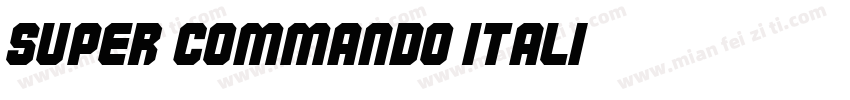 Super Commando Itali字体转换